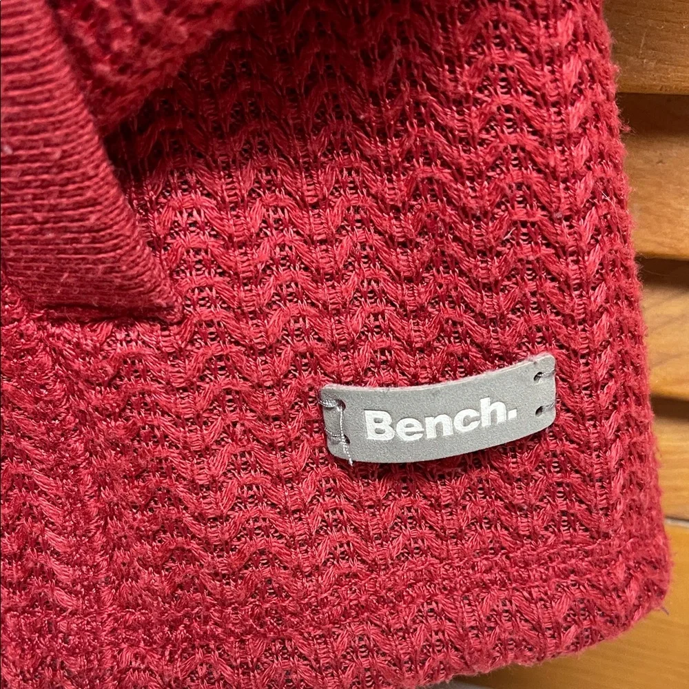 Bench Red Textured Knit Hoodie - Picture 2 of 16
